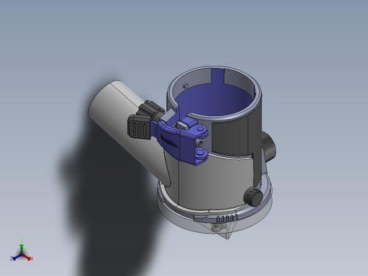 装饰条纹铣刀夹具正等轴测缩略图