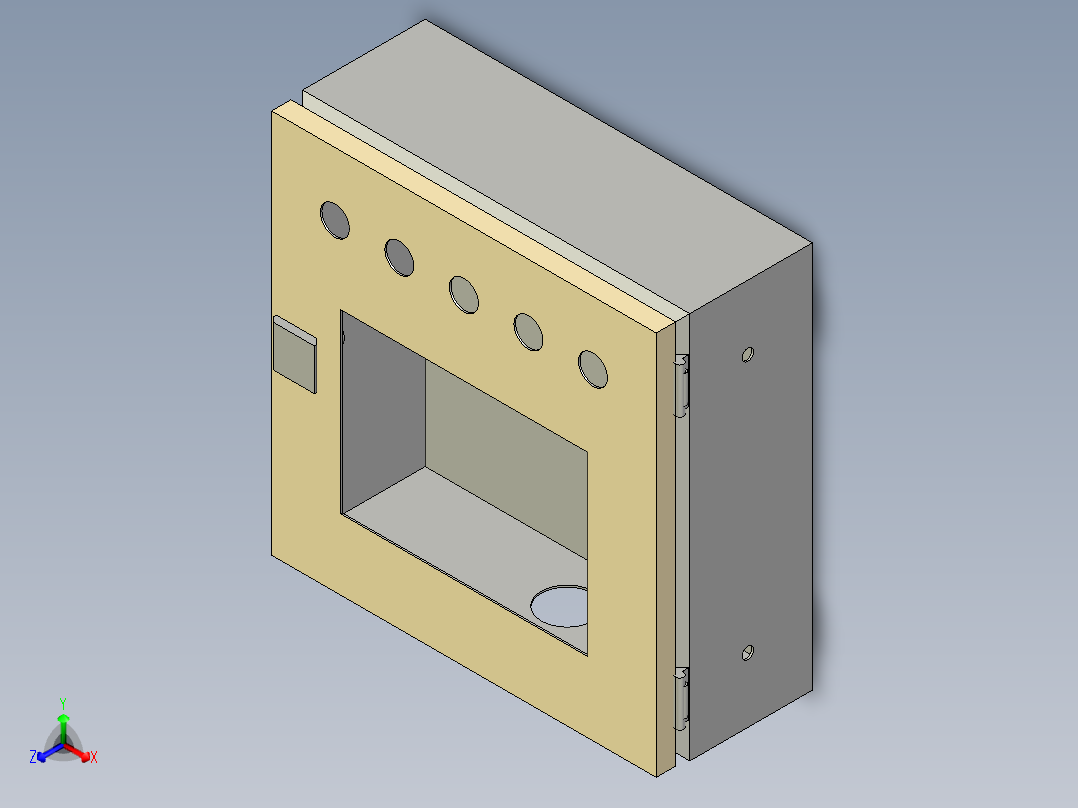 人机交互盒主视图