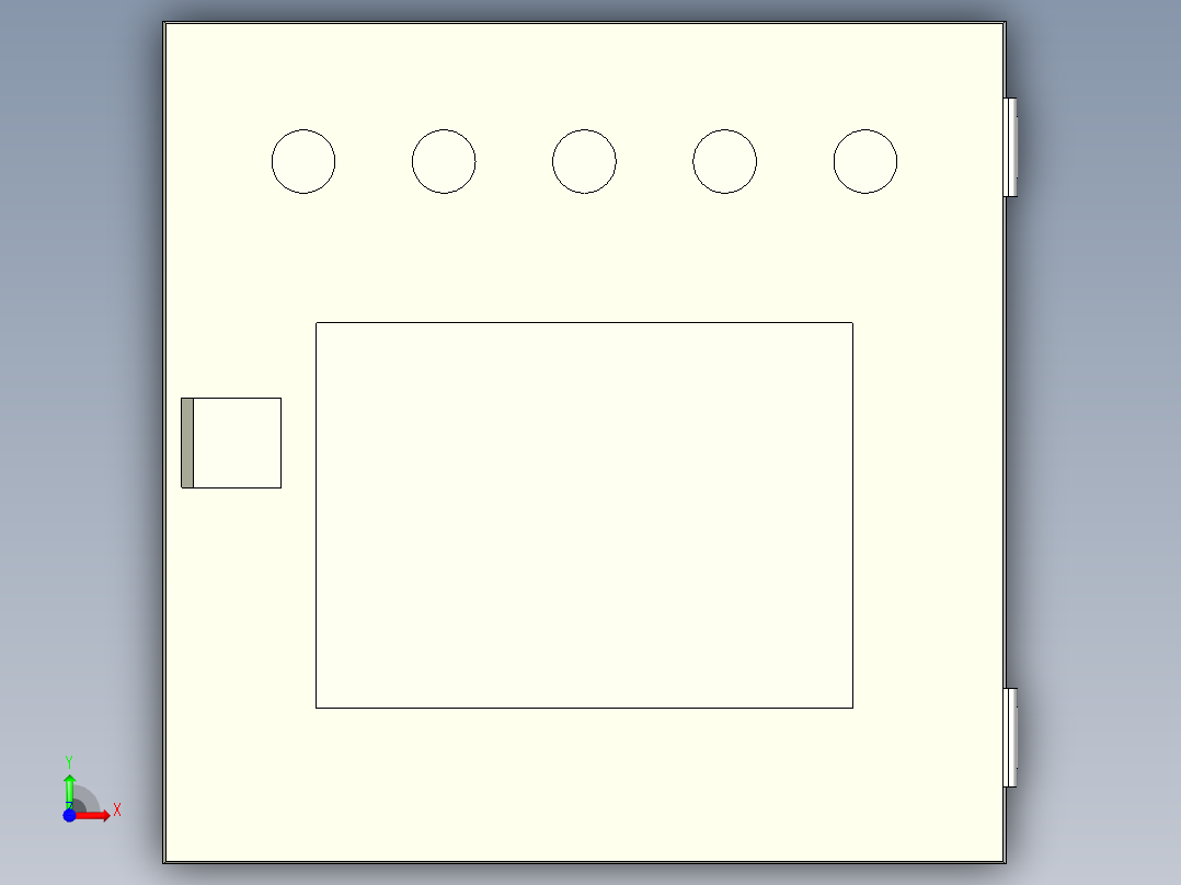 人机交互盒前视图