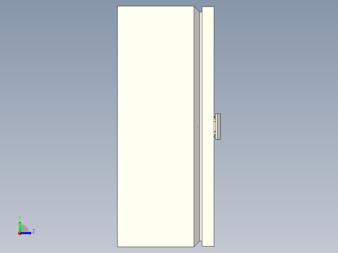 人机交互盒左视图