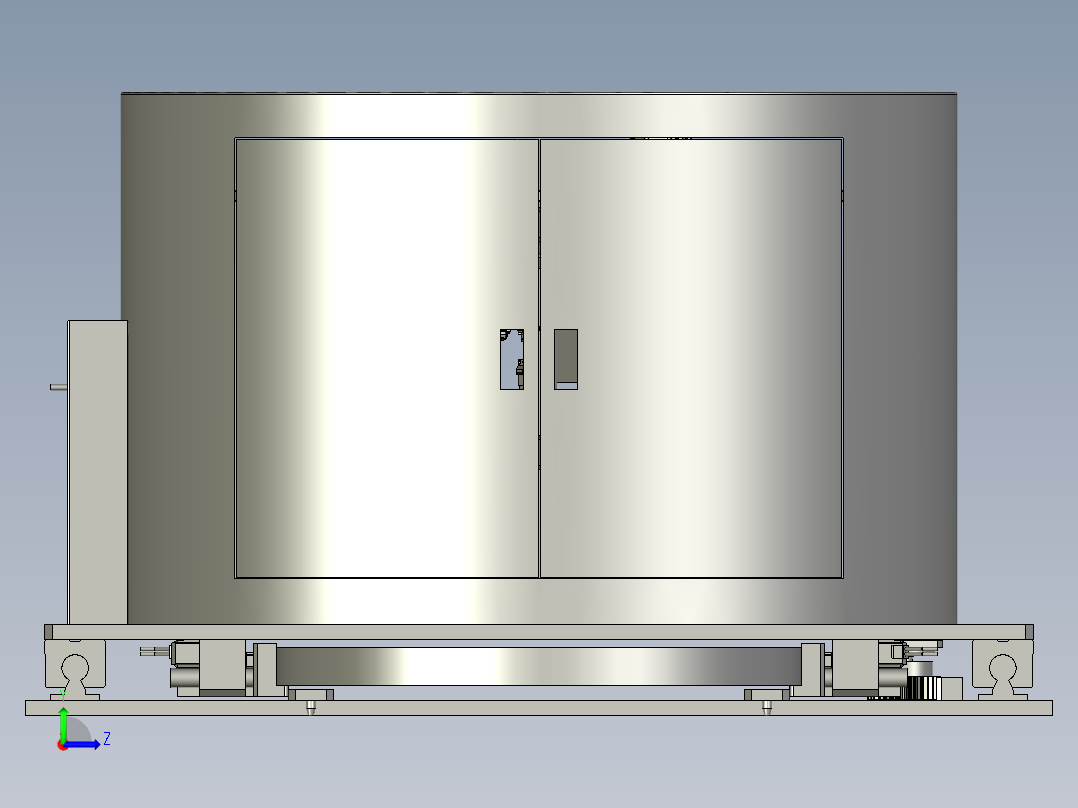 圆周螺栓紧固装置左视图