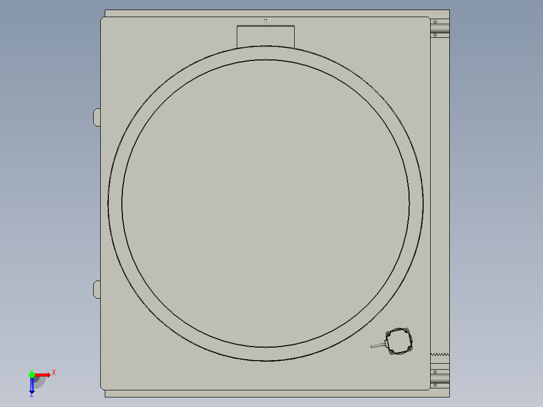圆周螺栓紧固装置俯视图