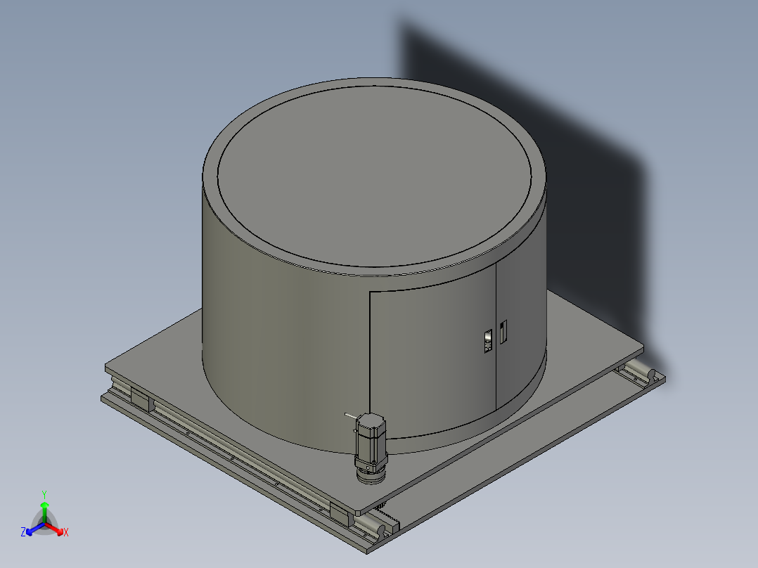 圆周螺栓紧固装置正等轴测图
