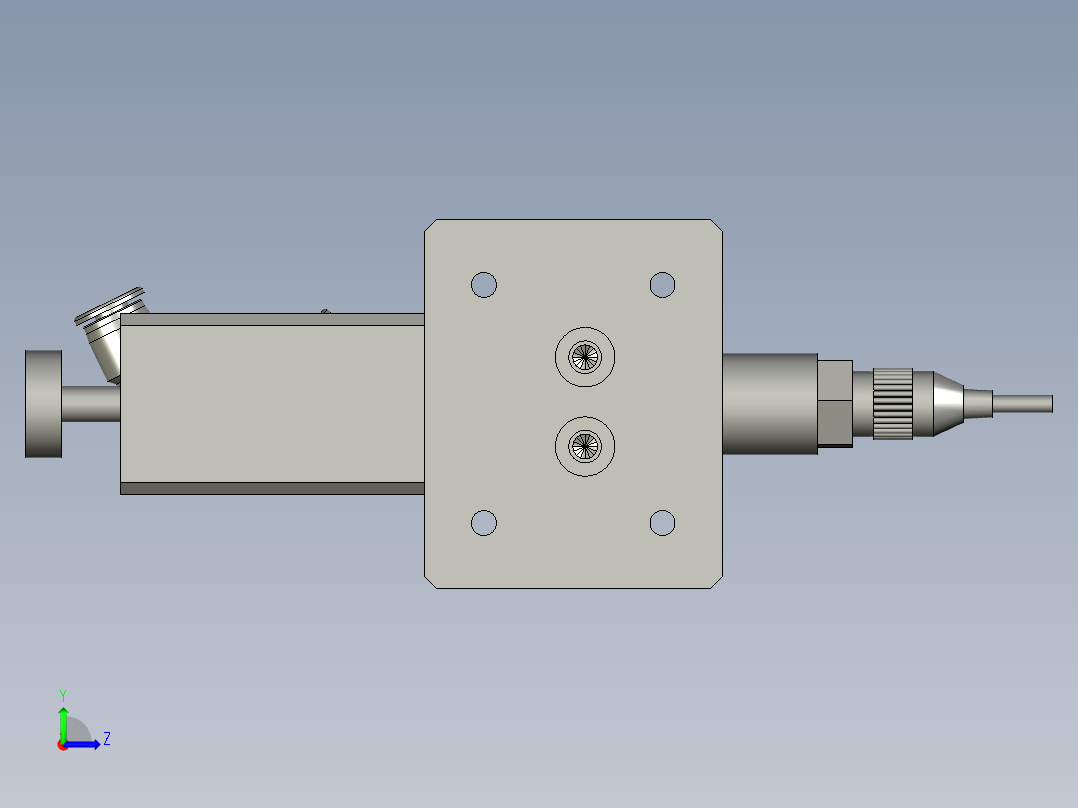 点胶头装配体2左视图