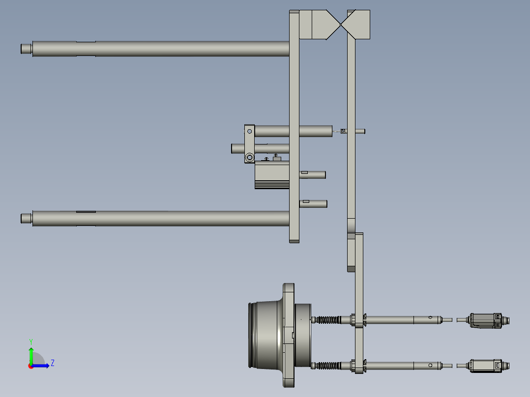 LXYC-BOSS060200外法兰高度检测机构左视图