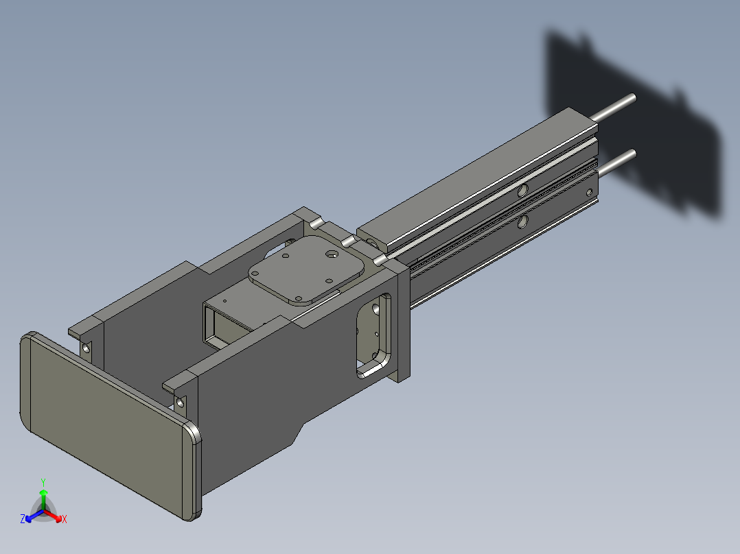 传送带上顶机构B00(0428)正等轴测图