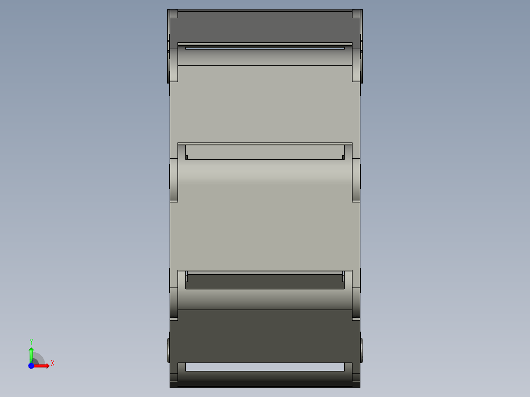 凹凸板拖链VBD32-F50-R48-N25怡合达前视图