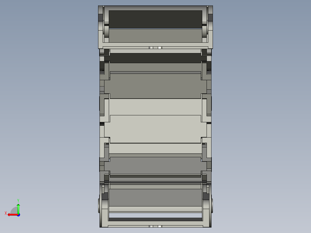 凹凸板拖链VBD32-F50-R48-N25怡合达后视图