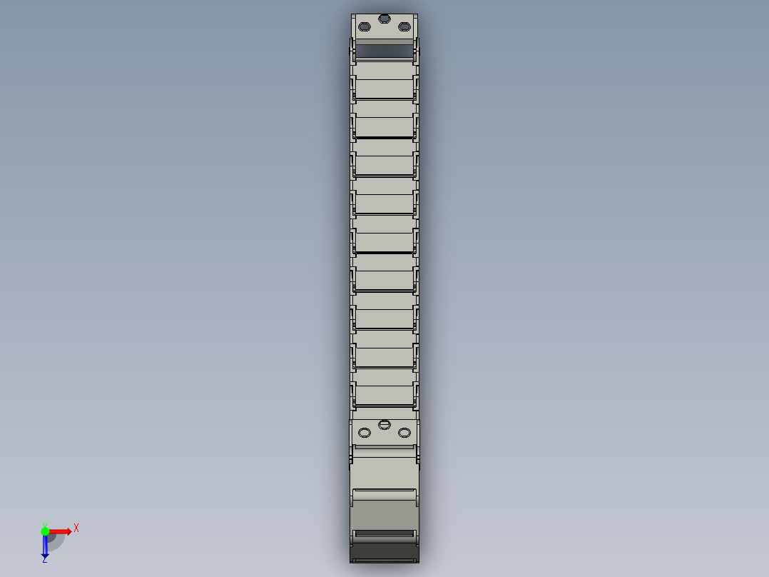 凹凸板拖链VBD32-F50-R48-N25怡合达俯视图