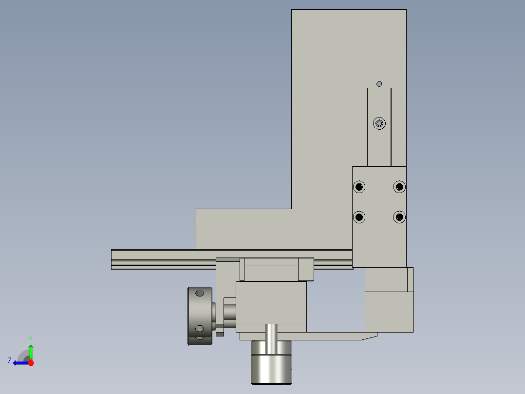 P127-SHY-插片推料部分右视图