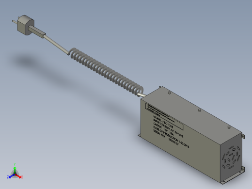 半自动堆垛车-蓄电池充电器HBC1218正等轴测缩略图