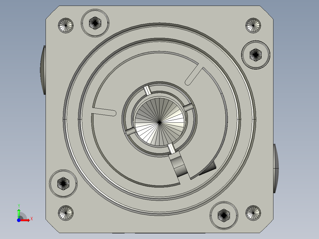 减速机HAB060-L1-S2-P1-汇川伺服400W上瀛传动前视图