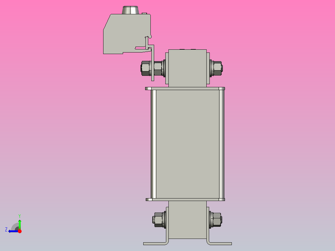 三相扼流圈右视图