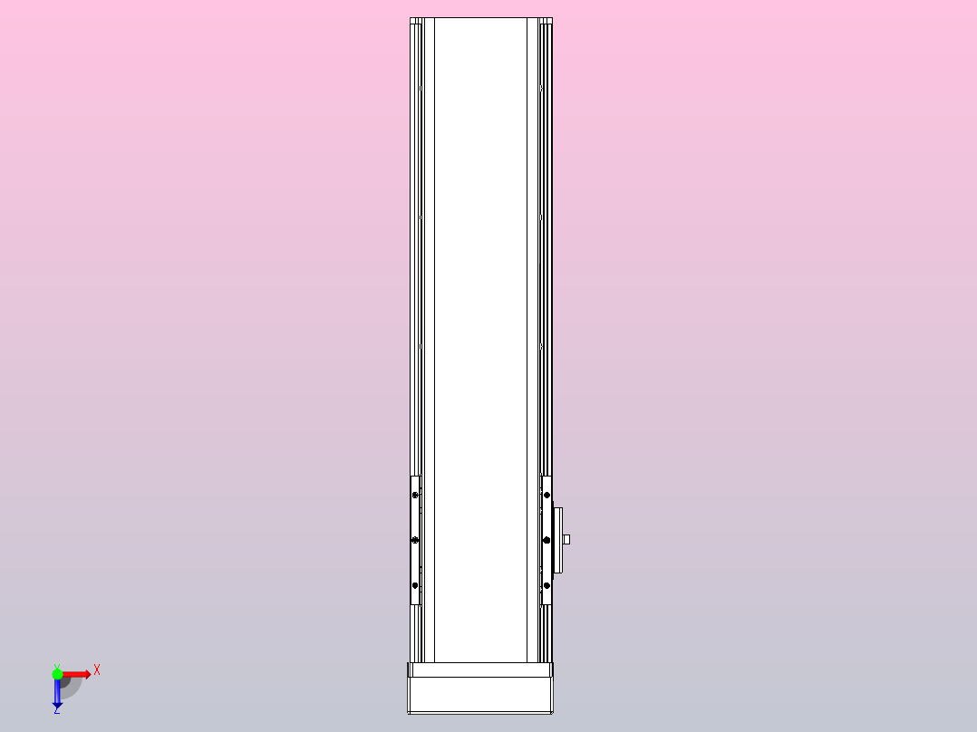 日规模组半封闭丝杆TPA-HNR-110D-1610C-L300-MP-C-P40-N3俯视图