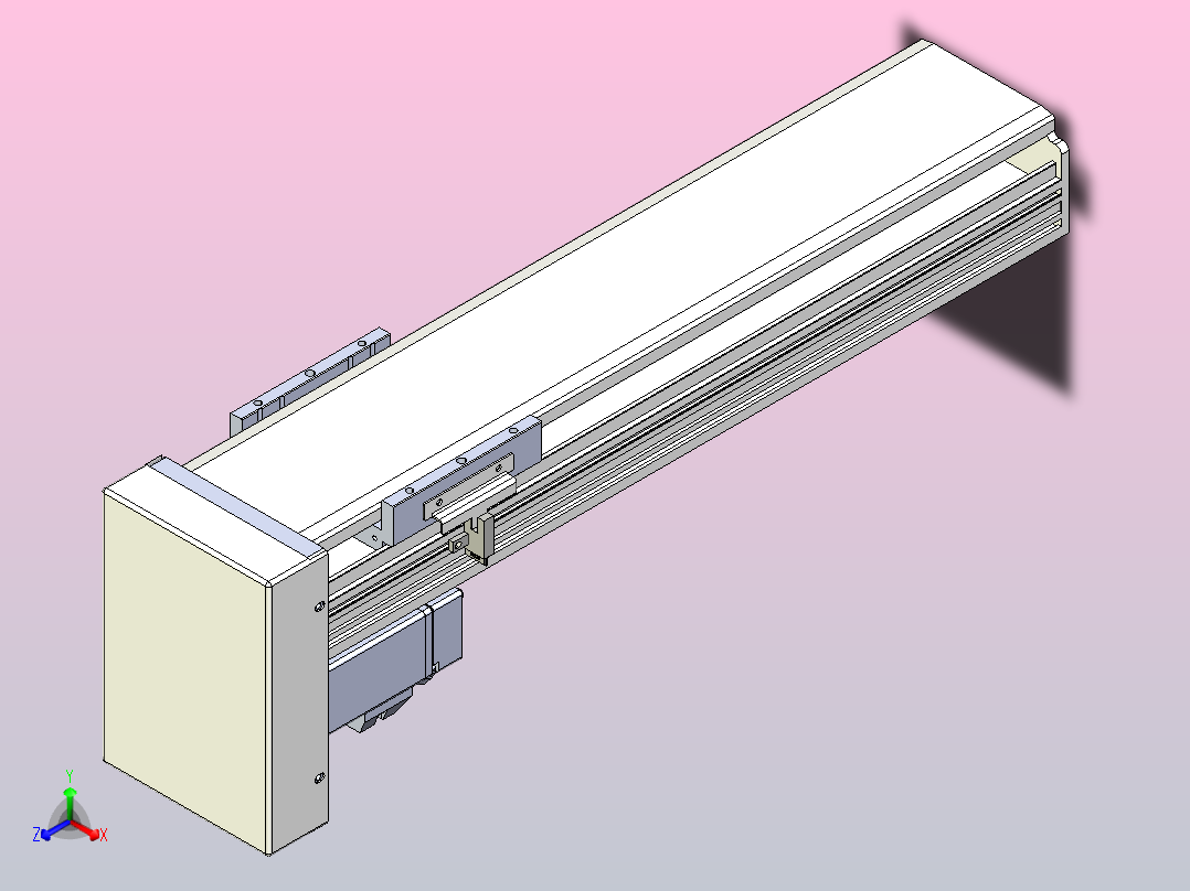 日规模组半封闭丝杆TPA-HNR-110D-1610C-L300-MP-C-P40-N3正等轴测图
