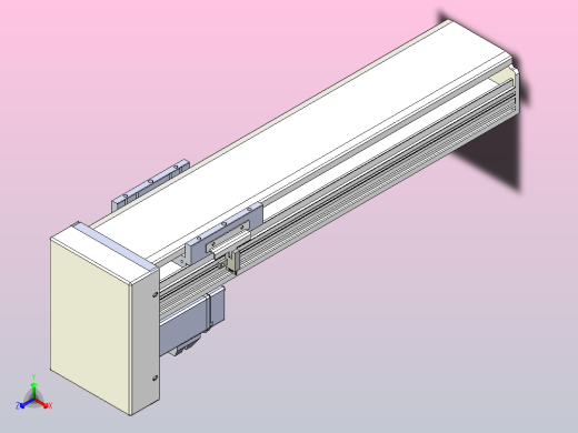 日规模组半封闭丝杆TPA-HNR-110D-1610C-L300-MP-C-P40-N3正等轴测缩略图