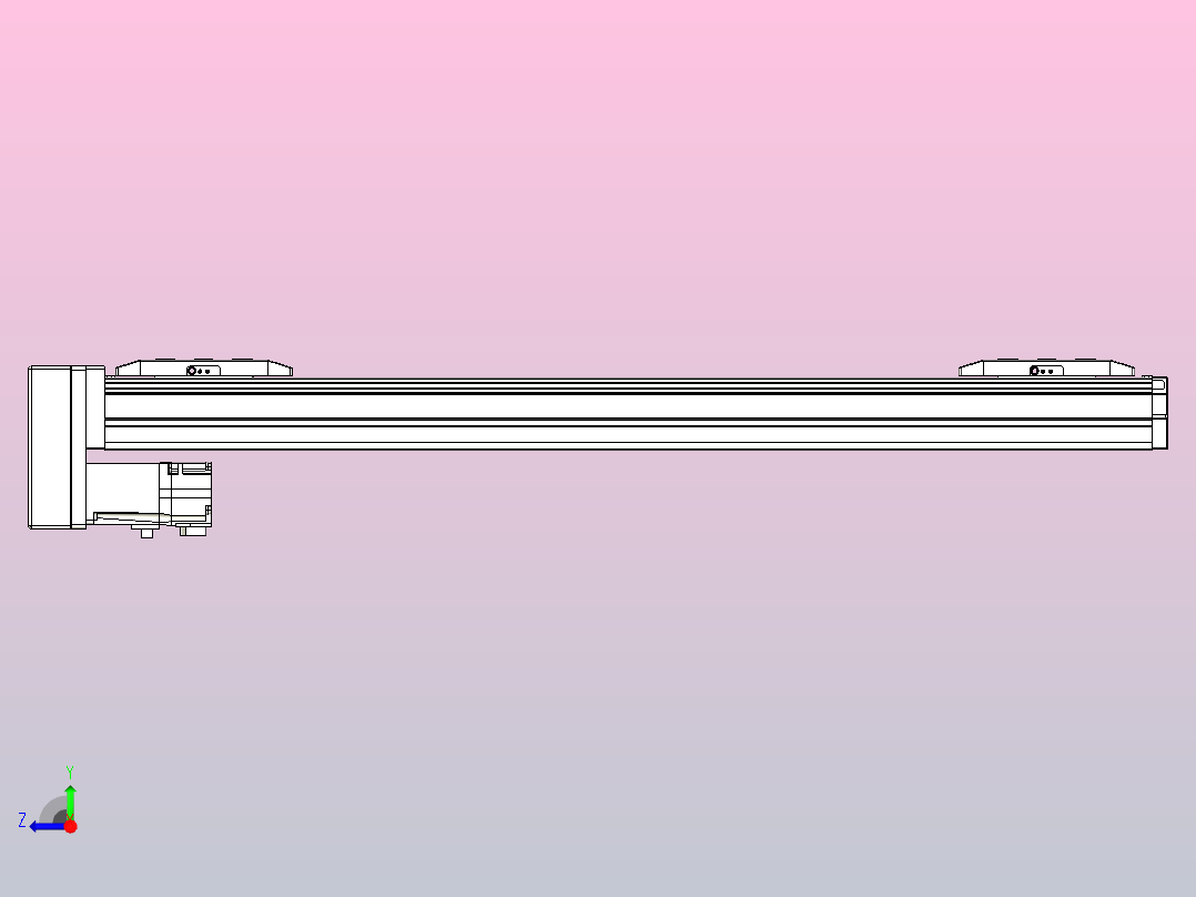 滚珠丝杠线性轴TPA-GCRS-50-1205C-L200-MP-M10-N3右视图