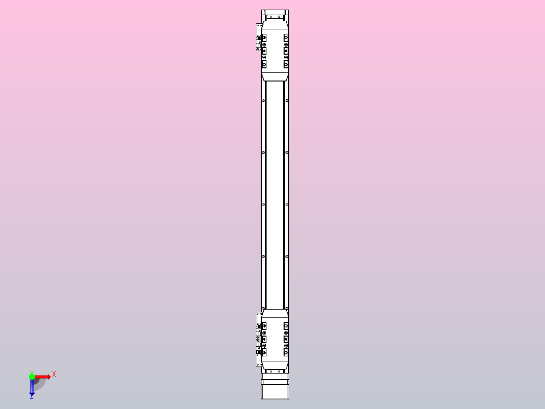 滚珠丝杠线性轴TPA-GCRS-50-1205C-L200-MP-M10-N3俯视图