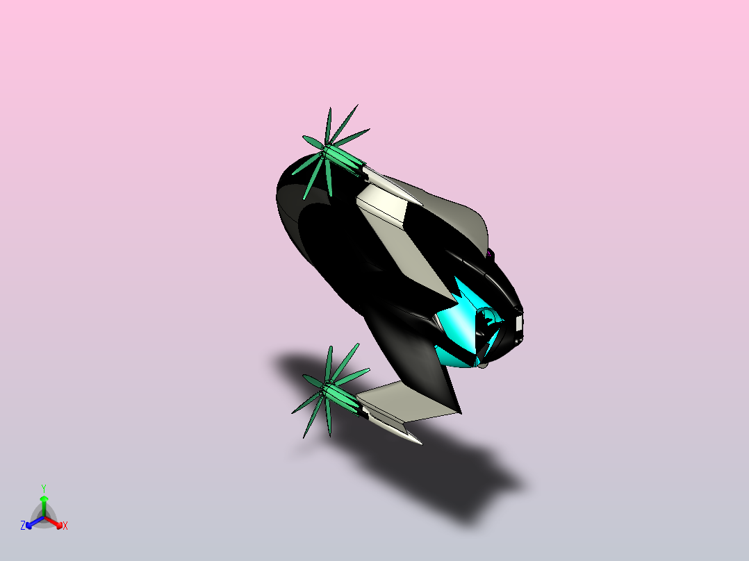 概念飞机主视图