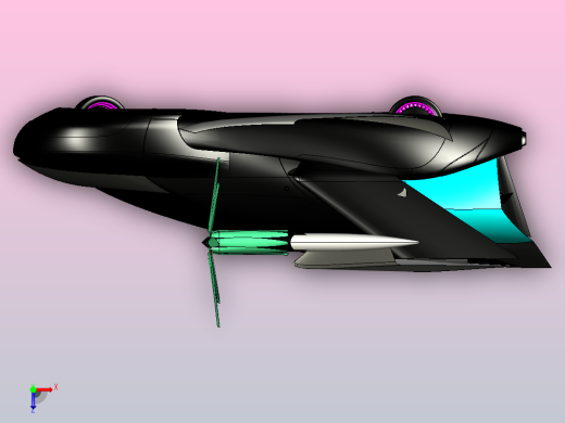 概念飞机俯视缩略图