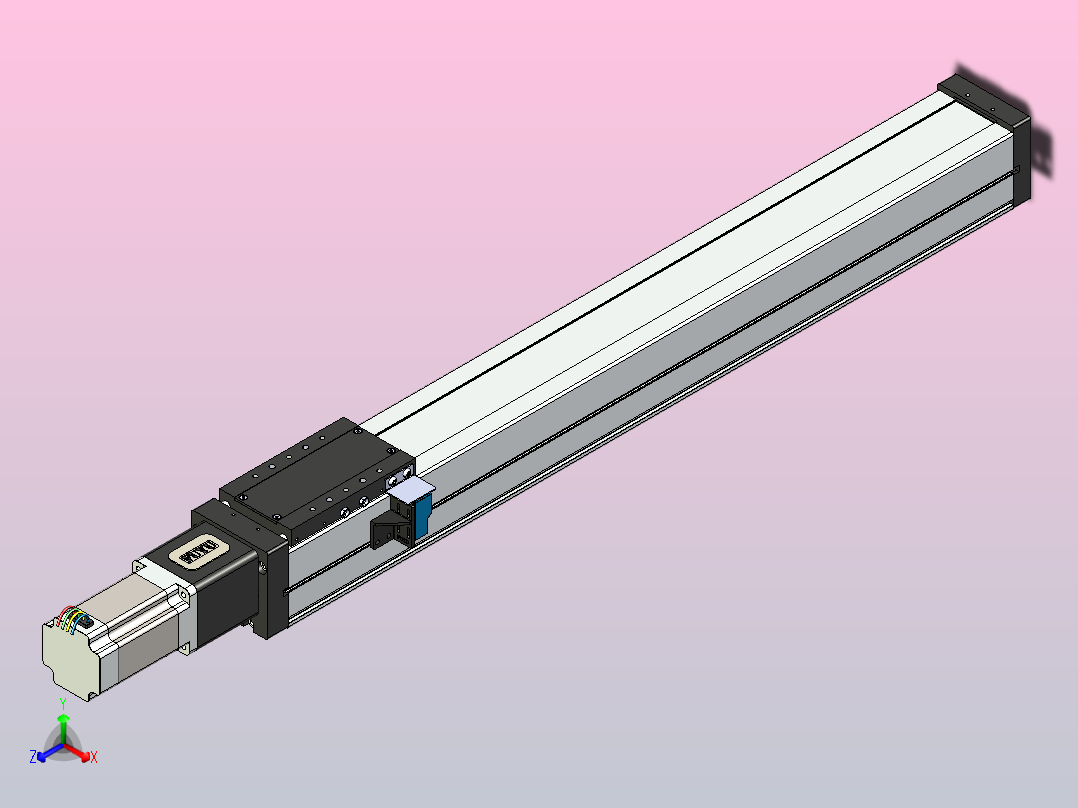 FSL80 直线模组[FSL80-E600-10C7-BC-B57]正等轴测图