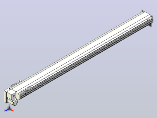 皮带直线轴半封闭可选导轨TPA-HNB-202D-140-L2200-LP-Y-P75-N3正等轴测缩略图