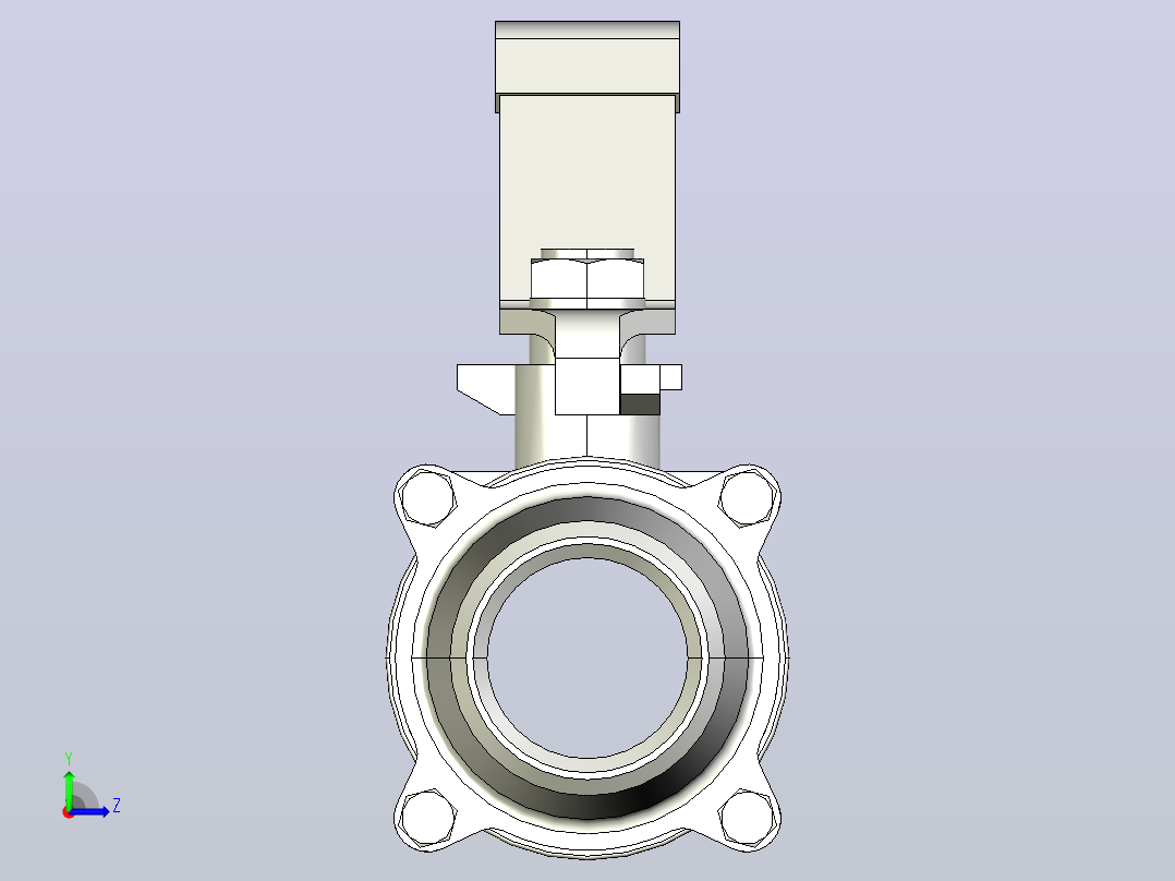 全通径1000PSI不锈钢对焊球阀DN20_3左视图