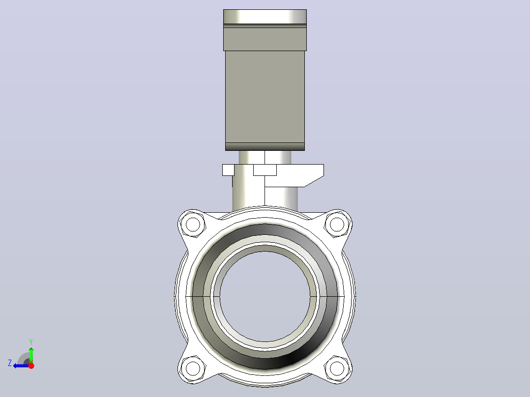 全通径1000PSI不锈钢对焊球阀DN20_3右视图