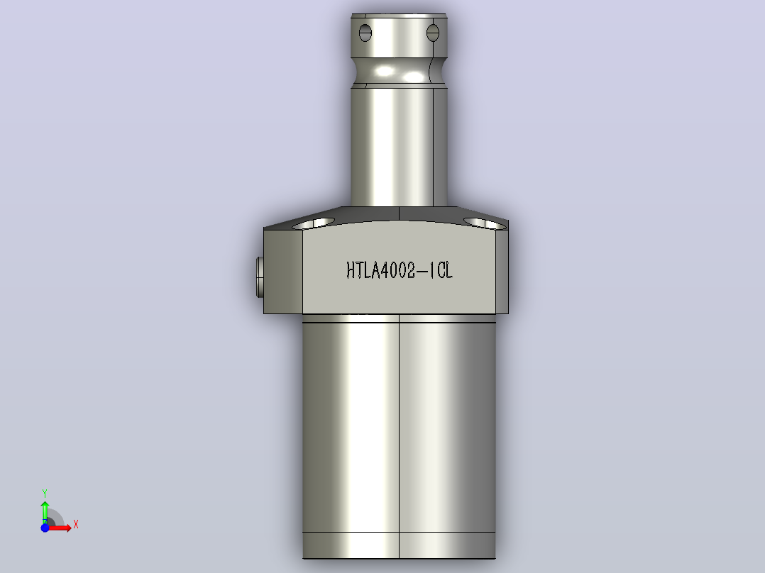 HTLA4002-1CL油压单动旋转夹紧器前视图
