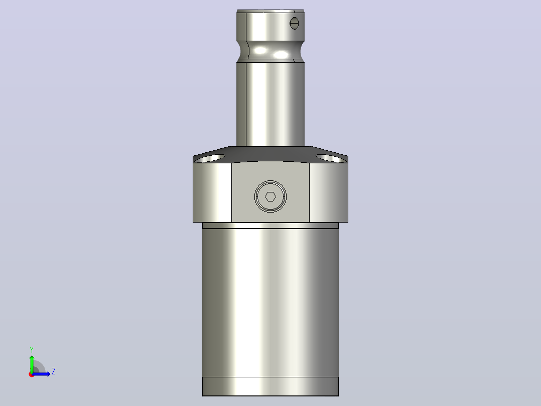 HTLA4002-1CL油压单动旋转夹紧器左视图