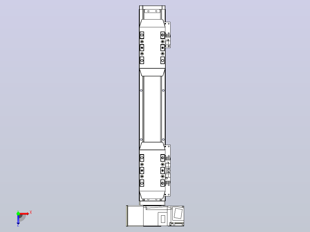 皮带直线轴双滑块型TPA-GCBS-50-P42-L50-LU-M10-N3俯视图