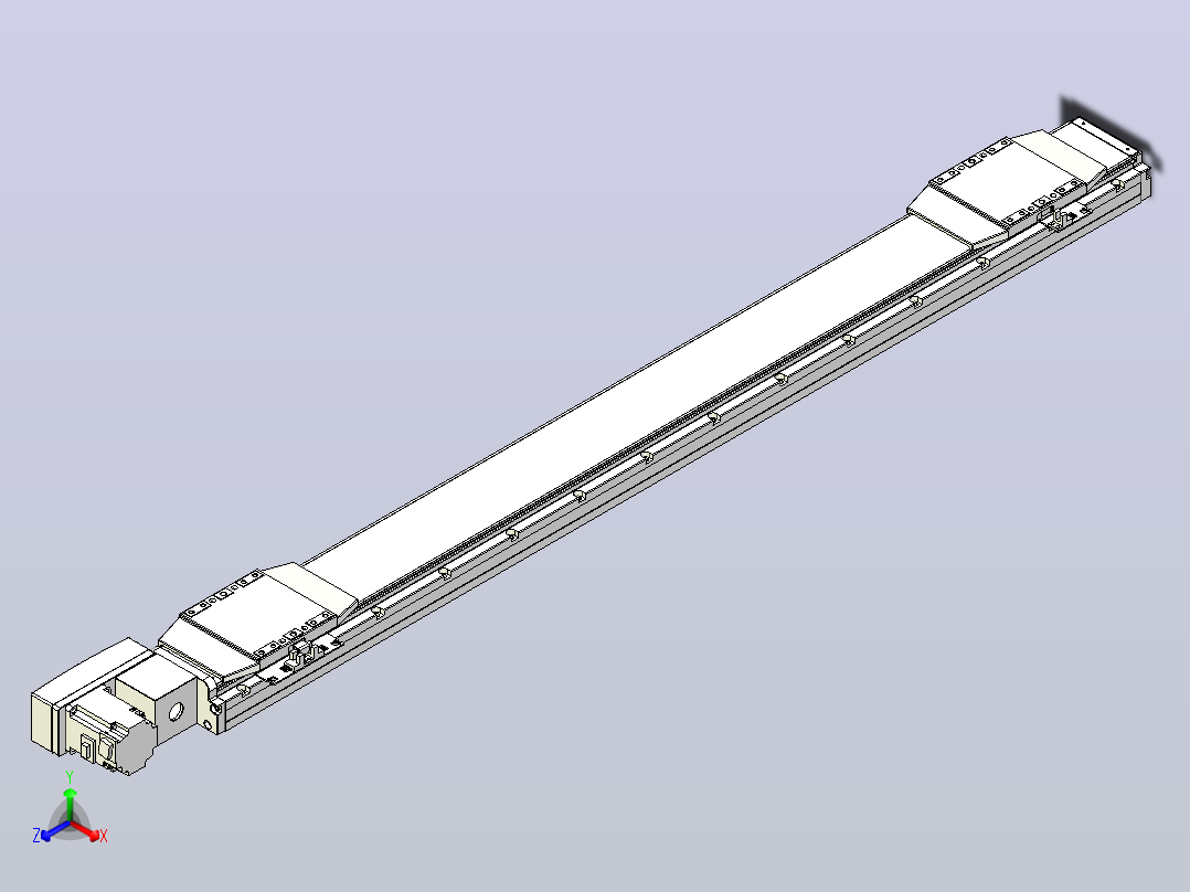 皮带直线轴双滑块型TPA-GCBS-120-P70-L450-QL-M20-N3主视图
