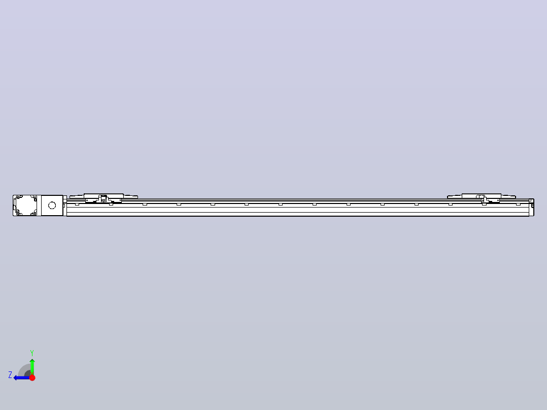 皮带直线轴双滑块型TPA-GCBS-120-P70-L450-QL-M20-N3右视图