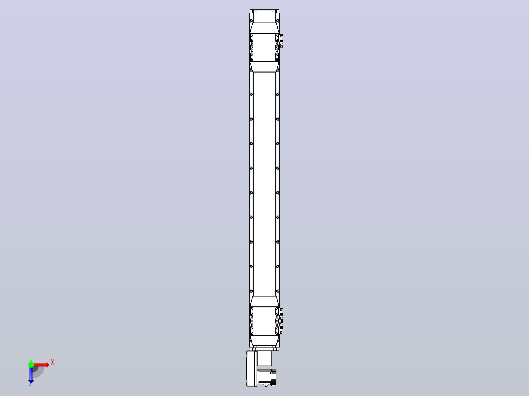 皮带直线轴双滑块型TPA-GCBS-120-P70-L450-QL-M20-N3俯视图