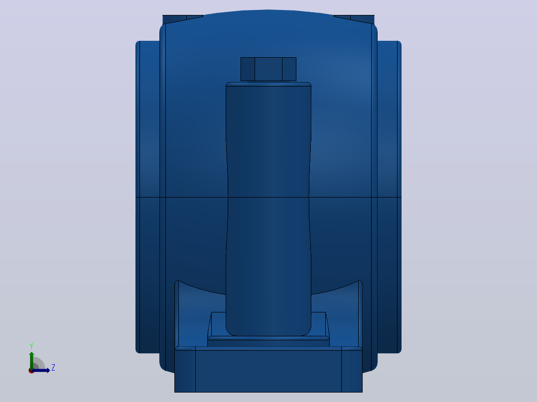SN600系列[SN619-SSN619]轴承左视图