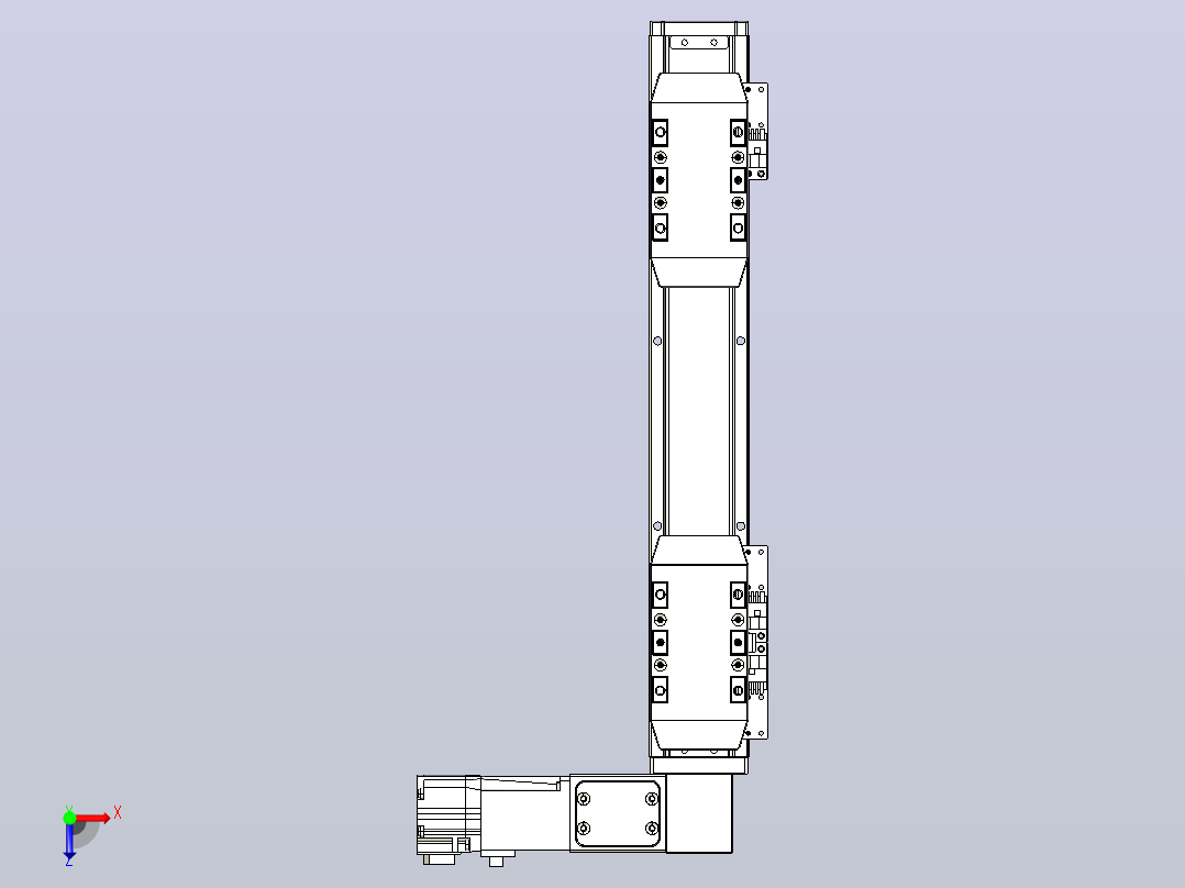 皮带直线轴双滑块型TPA-GCBS-50-P42-L50-DR-M10-N3俯视图