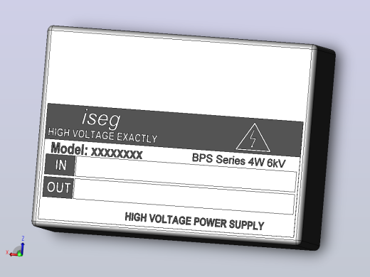 高压转换器模块ISEG BPS 4W 6kV.SLDPRT