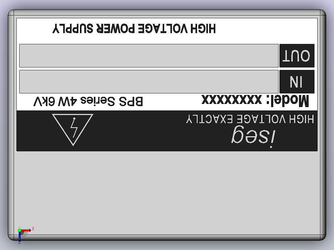 高压转换器模块ISEG BPS 4W 6kV.SLDPRT俯视图