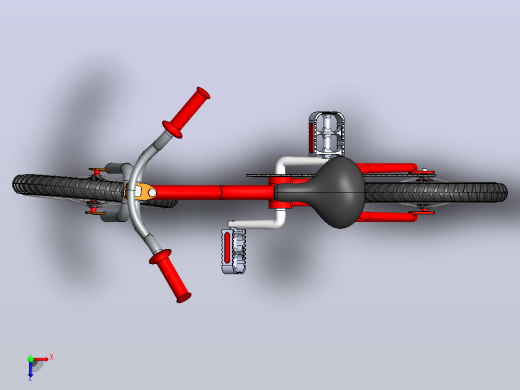 儿童自行车3d模型俯视缩略图