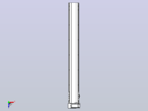 皮带直线轴半封闭可选导轨TPA-HNB-140D-120-L1100-LU-C-P40-N3俯视缩略图