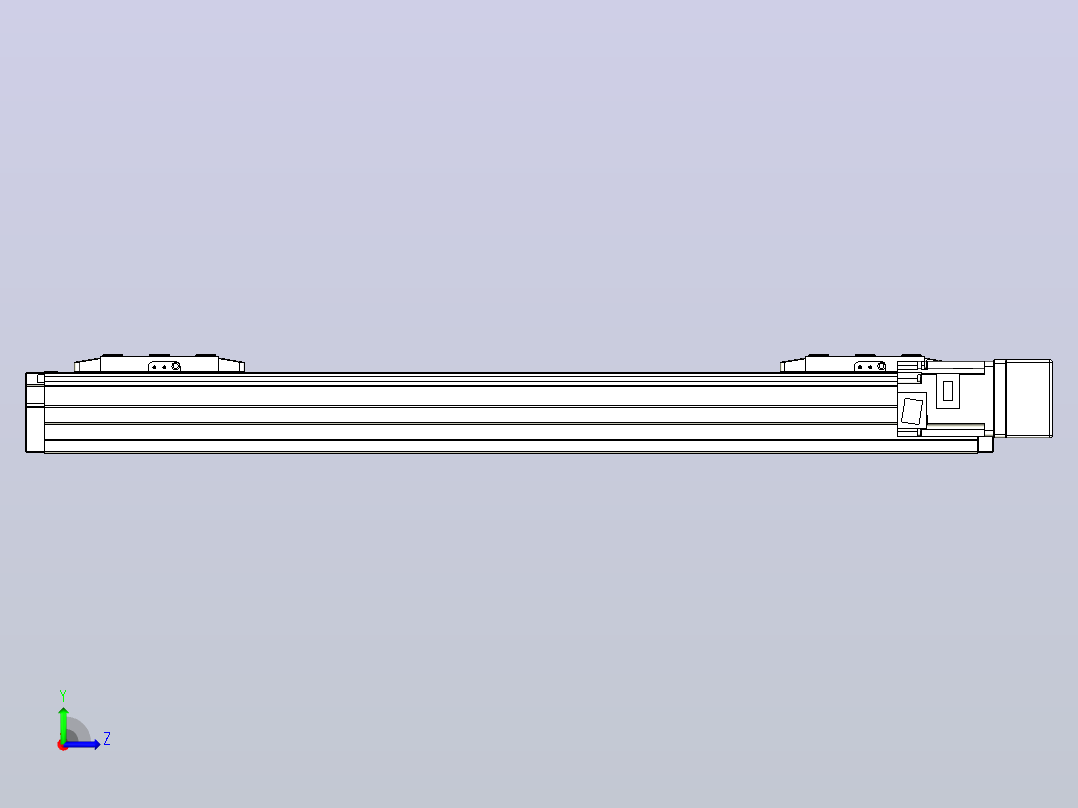 滚珠丝杠线性轴TPA-GCRS-80-1610C-L175-MR-M20-N3左视图