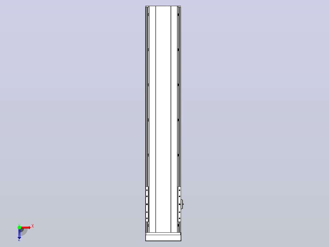 日规模组半封闭丝杆TPA-HNR-202D-2510C-L950-MP-C-P75-N3俯视图
