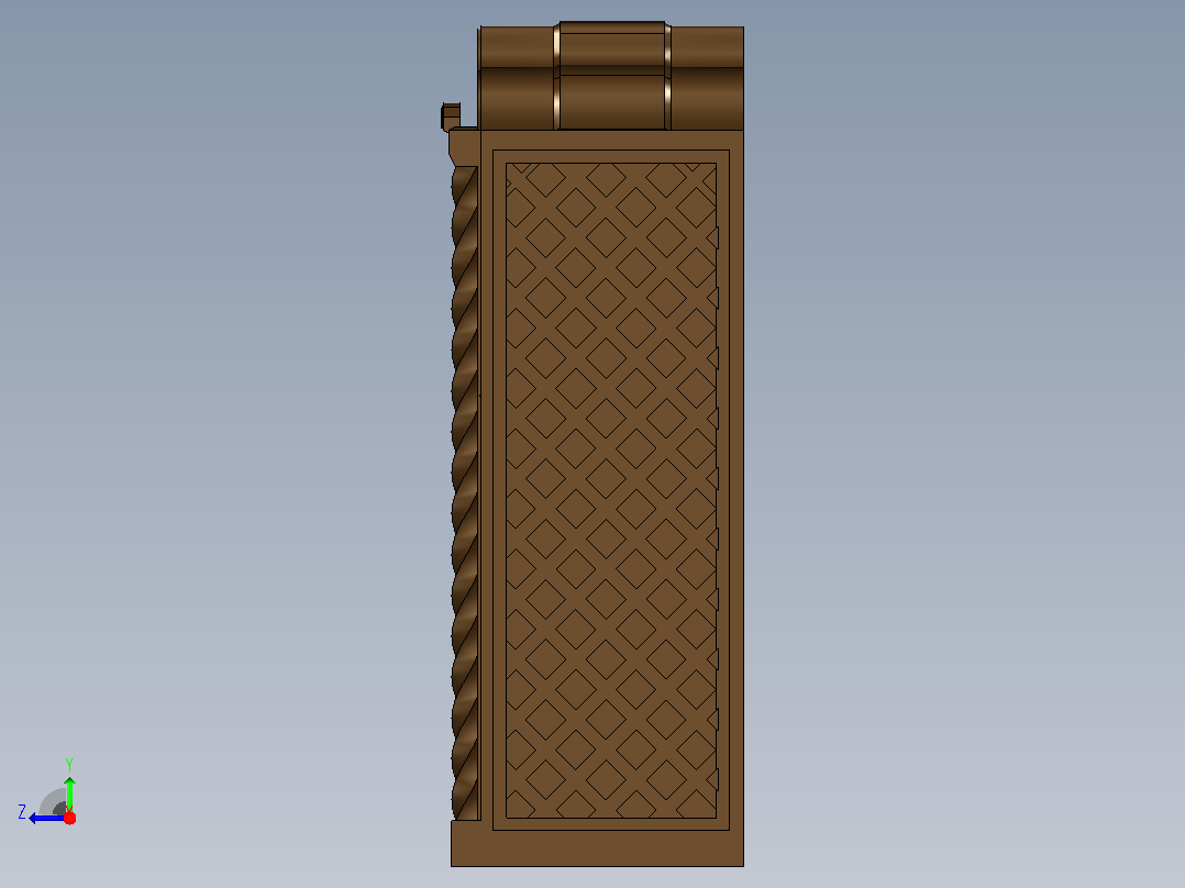 花哨的橱柜右视图