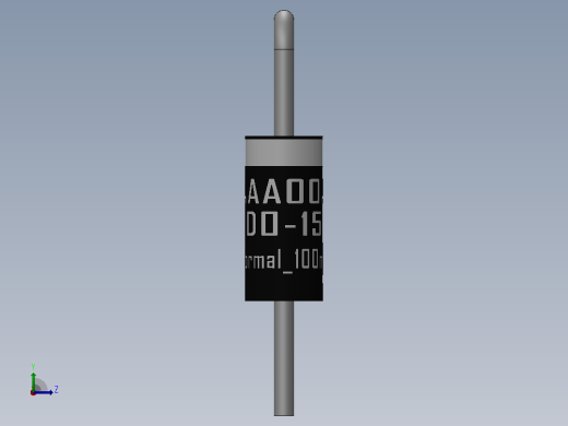 轴向二极管外壳DO-15_(DO-204AC)_V左视缩略图