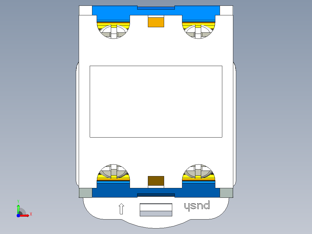 LAY39B-□XD按钮三维模型202204前视图