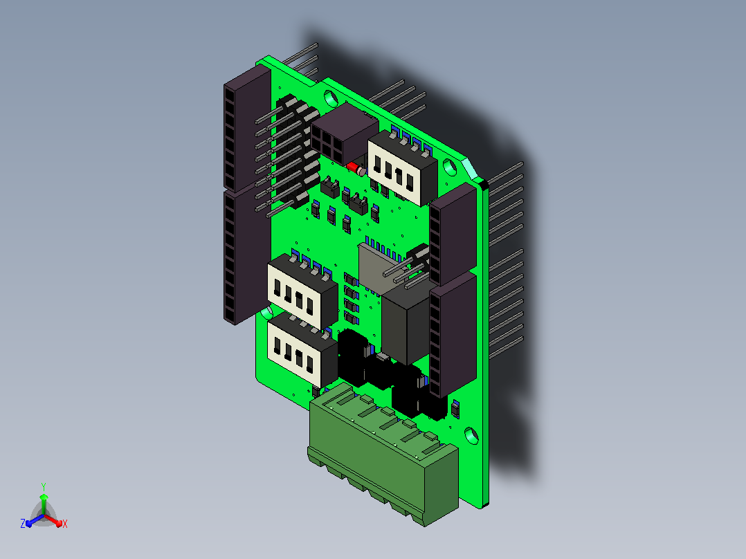 Arduino 的 RS485 扩展板模块主视图