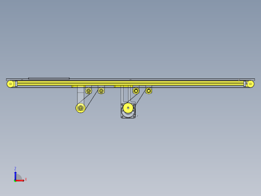 2列平皮带输送机前视缩略图