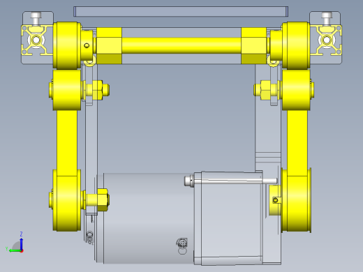 2列平皮带输送机左视缩略图