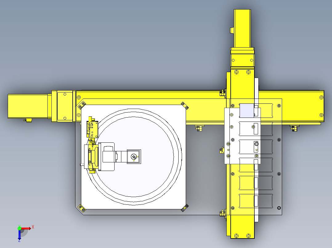芯片转移机构俯视图