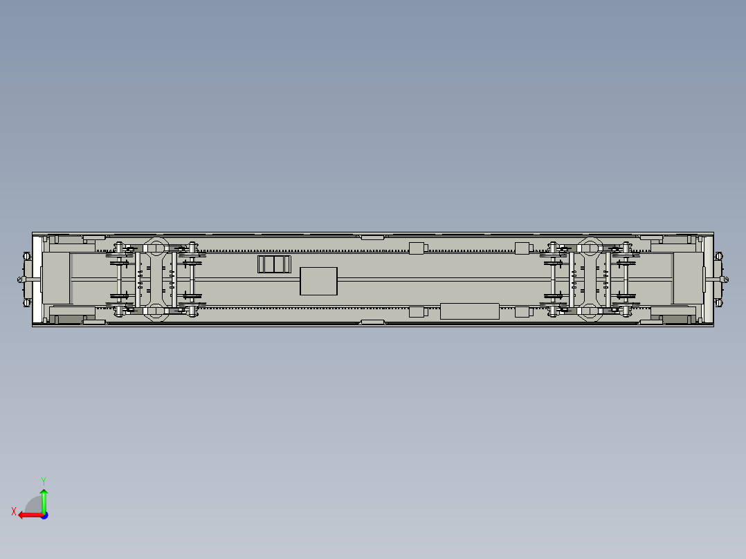 火车机车后视图